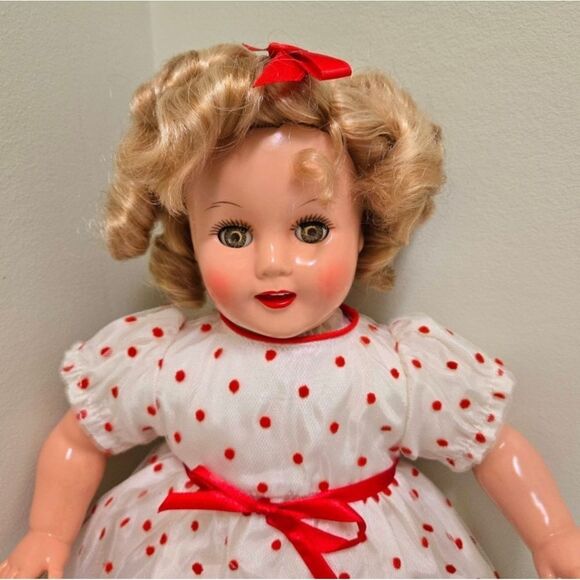 VINTAGE SHINING STAR HORSMAN SHIRLEY TEMPLE DOLL 18 INCHES W/ CERTIFICATE - Picture 2 of 10